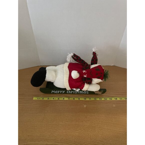 Snowman Sledding Christmas Decor Sings Sound Movement Decorators Warehouse - Picture 9 of 10